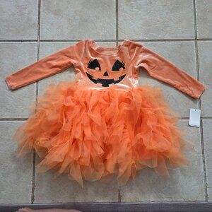 NEW Toddler Girls 2t Pumpkin Halloween Dress
